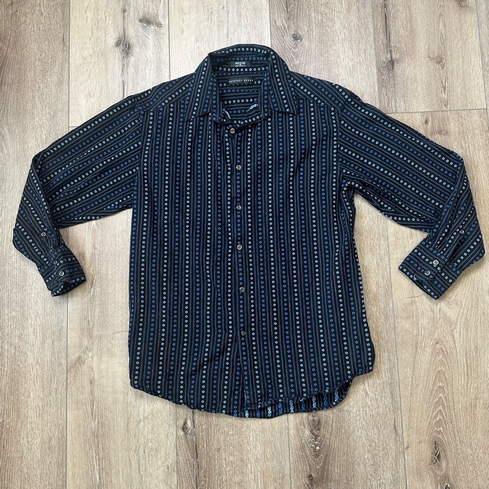 NWOT GEOFFREY BEENE Men’s Dress Shirt Size Medium Long Sleeve